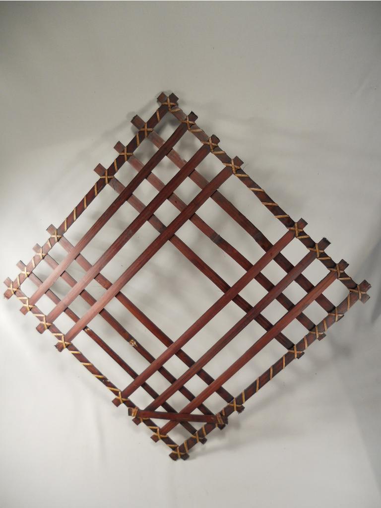 Rattangesteck, Quadrat, 50cm